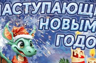 Гифки с Наступающим Новым годом Зелёного Деревянного Дракона 2024