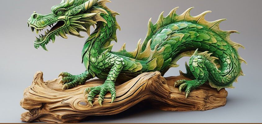 Красивые картинки с Новым Годом зелёного Дракона 2024 (150 фото)