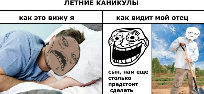 Смешные картинки про школьные каникулы (65 фото)