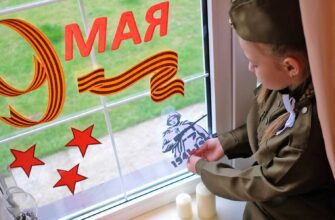 Картинки к акции "Окна Победы" на 9 мая (35 шаблонов и трафаретов)