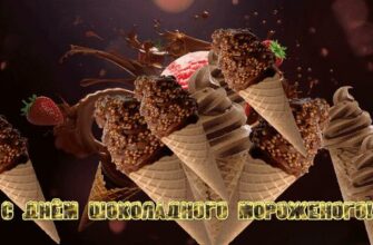 Картинки с днём шоколадного мороженого 7 Июня (20 gif открыток)