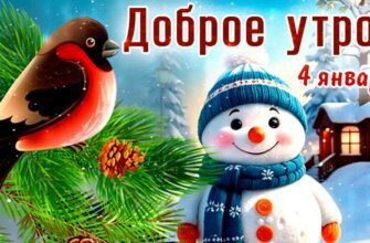 Картинки с добрым утром 4 Января