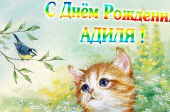 Открытки с днём рождения Адиля (Картинки, аудио поздравления, гифки)